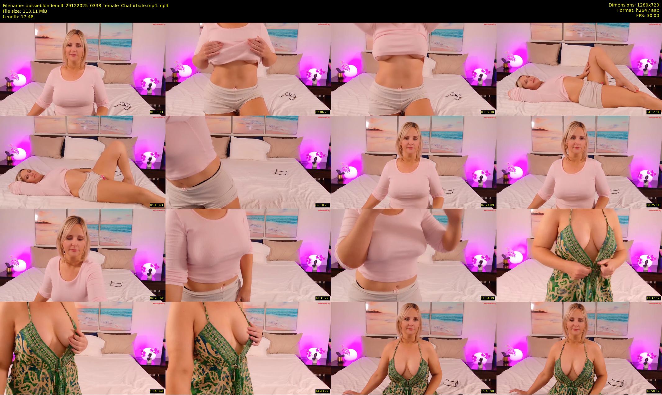 aussieblondemilf — 18 minute Chaturbate female cam show recording, 720p, Dec 29, 2025
