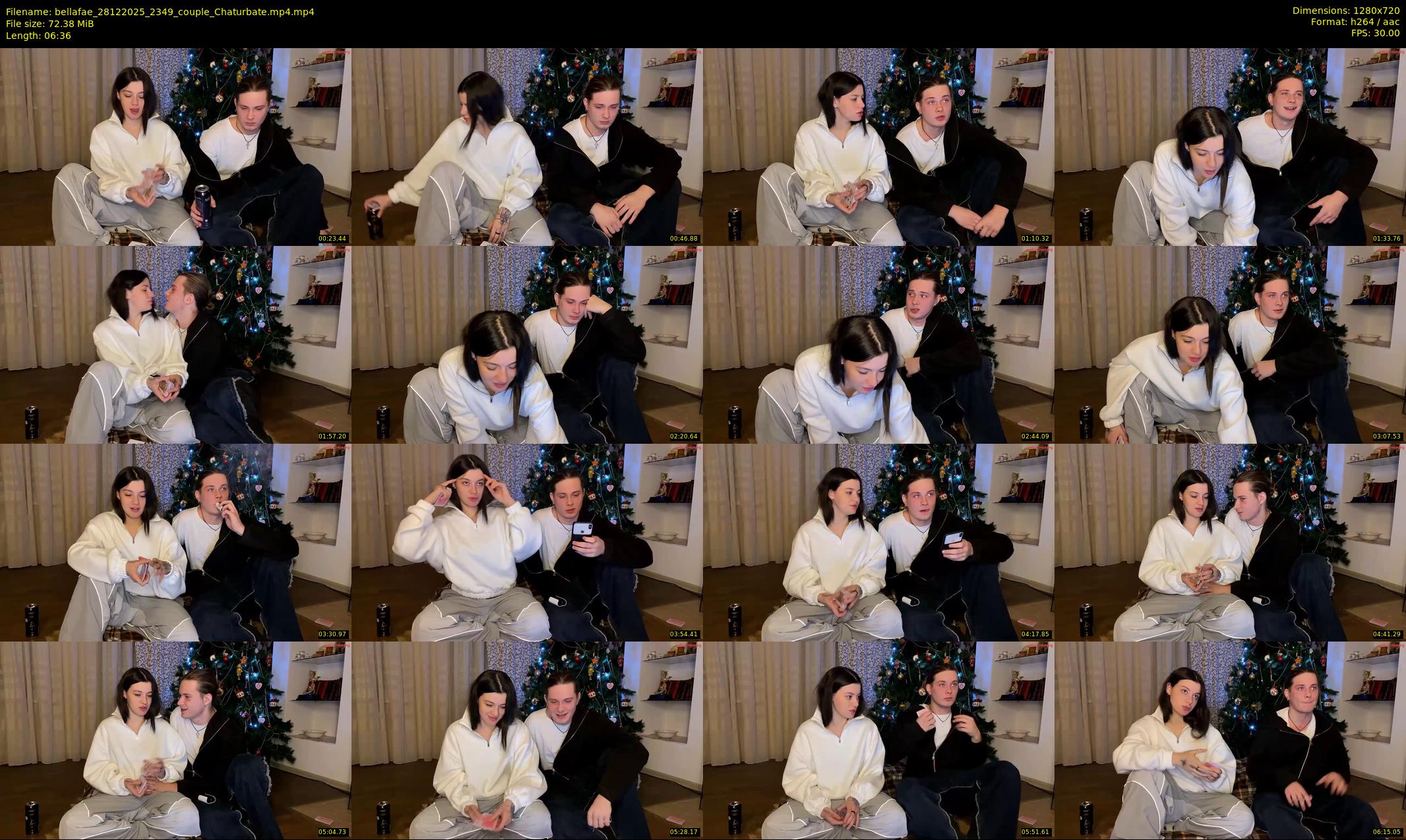 bellafae — 7 minute Chaturbate couple cam show recording, 720p, Dec 28, 2025