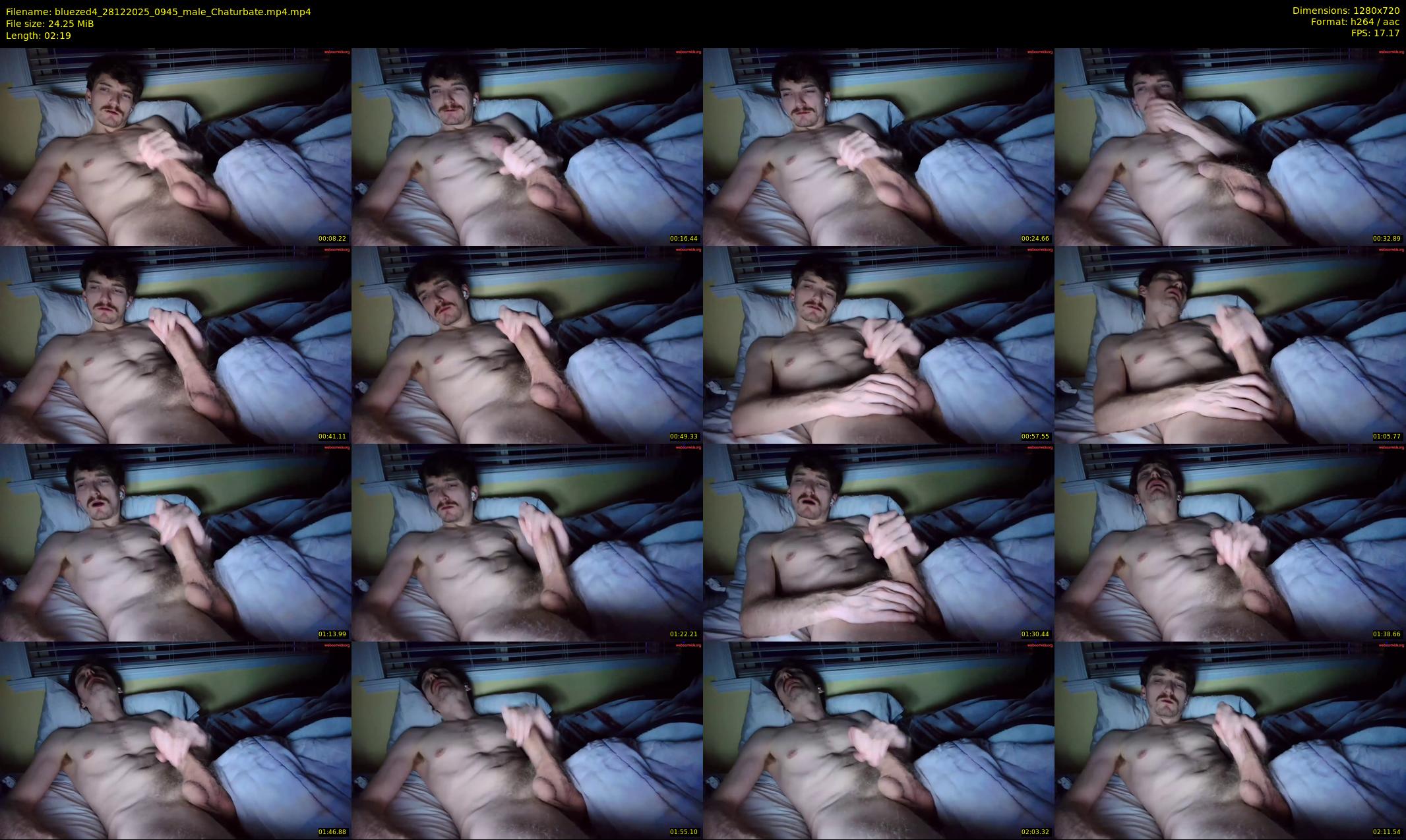 bluezed4 — 3 minute Chaturbate male cam show recording, 720p, Dec 28, 2025