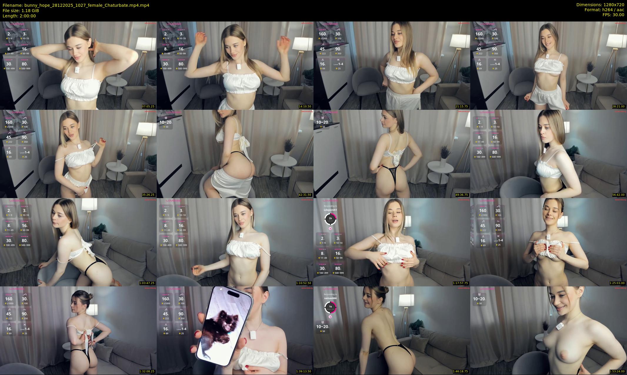 bunny_hope — 120 minute Chaturbate female cam show recording, 720p, Dec 28, 2025