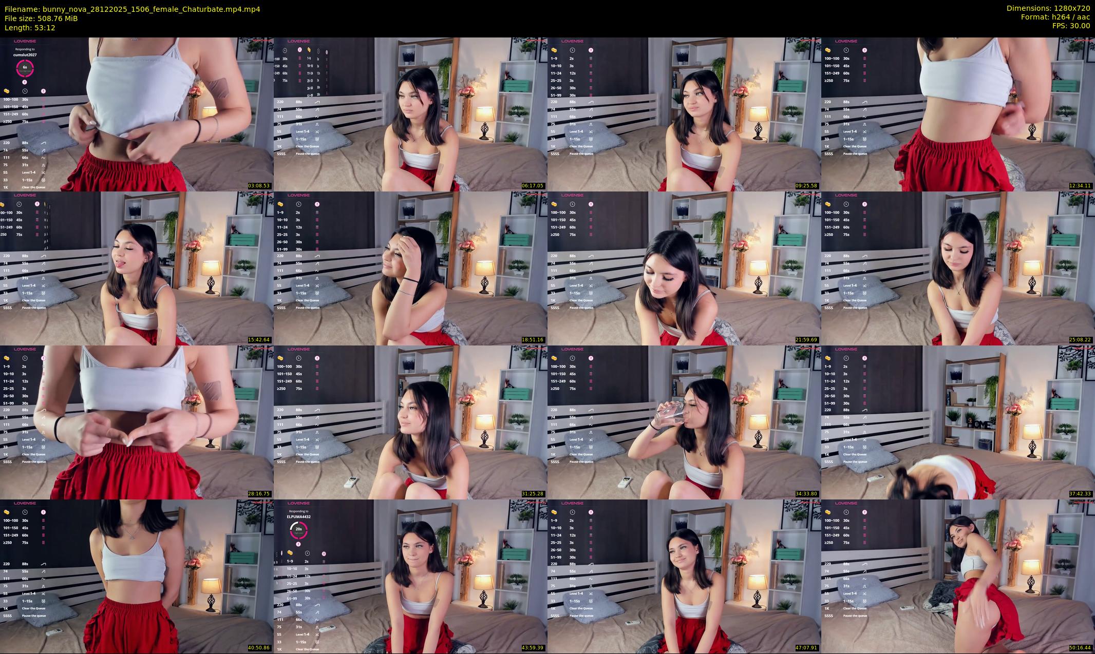 bunny_nova — 54 minute Chaturbate female cam show recording, 720p, Dec 28, 2025
