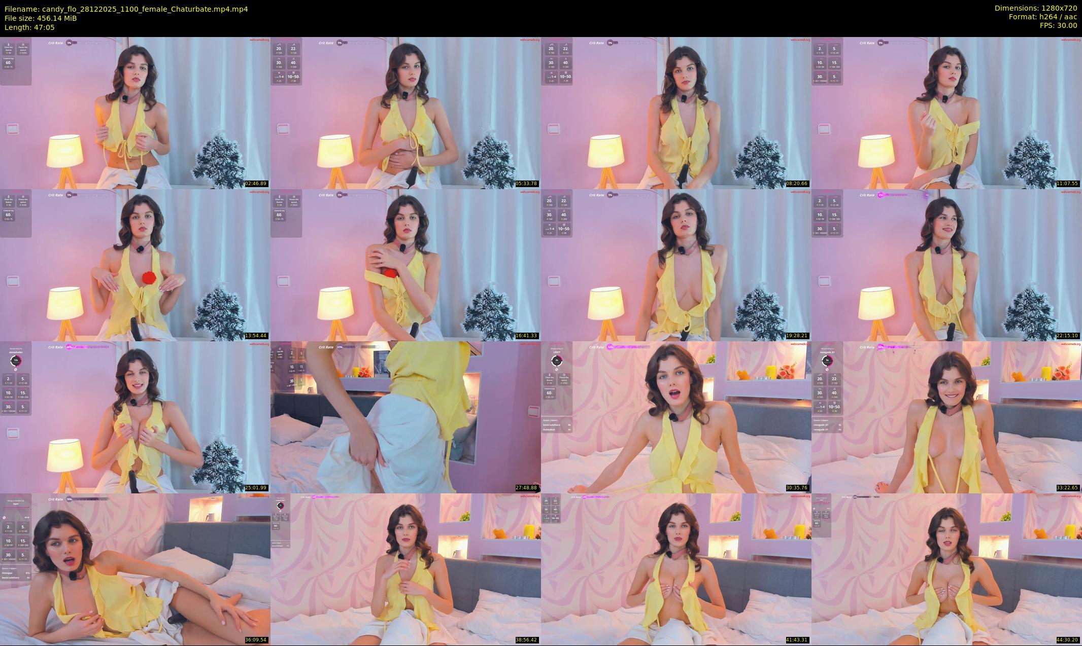 candy_flo — 48 minute Chaturbate female cam show recording, 720p, Dec 28, 2025