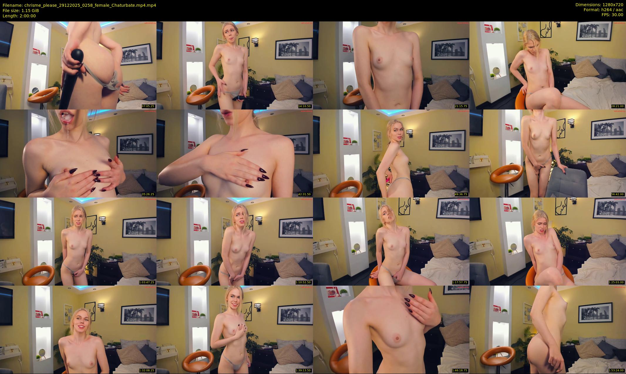 chrisme_please — 120 minute Chaturbate female cam show recording, 720p, Dec 29, 2025