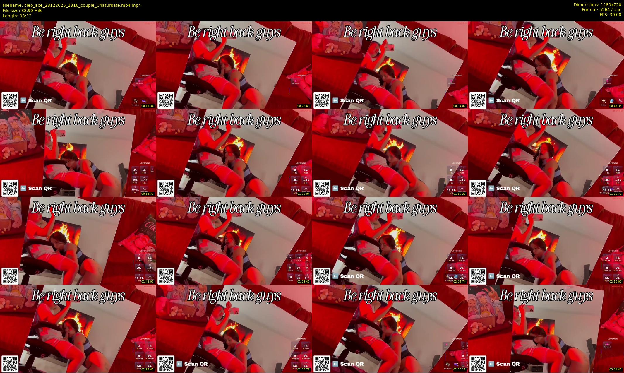 cleo_ace — 4 minute Chaturbate couple cam show recording, 720p, Dec 28, 2025