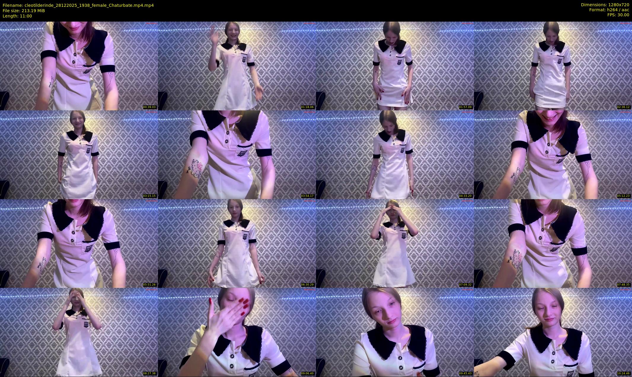 cleotilderinde — 11 minute Chaturbate female cam show recording, 720p, Dec 28, 2025