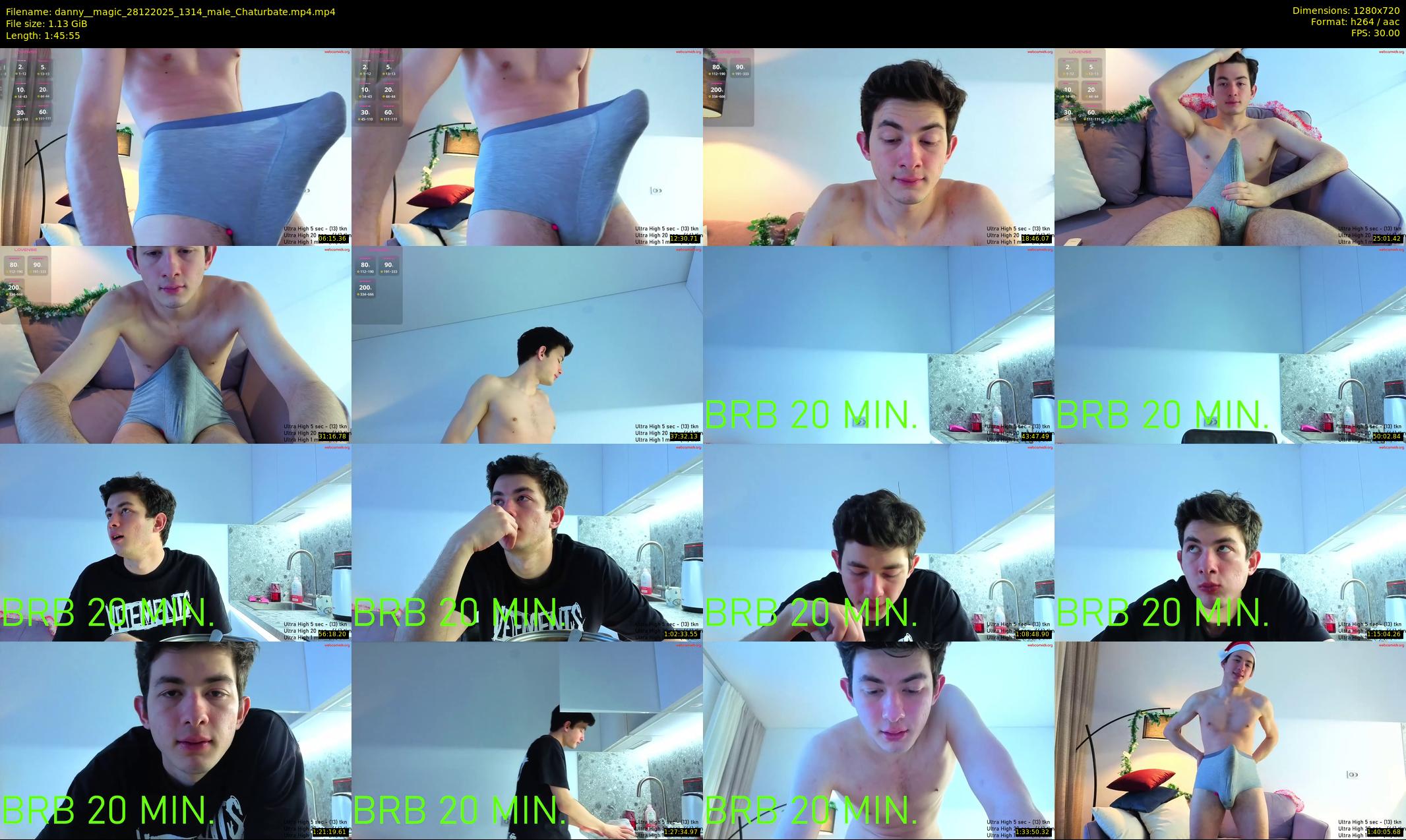 danny__magic — 106 minute Chaturbate male cam show recording, 720p, Dec 28, 2025