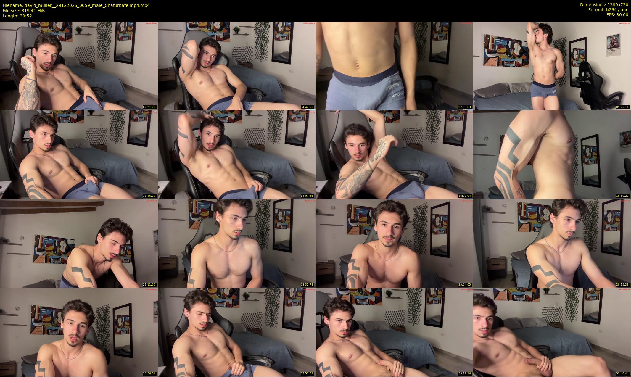 david_muller_ — 40 minute Chaturbate male cam show recording, 720p, Dec 29, 2025