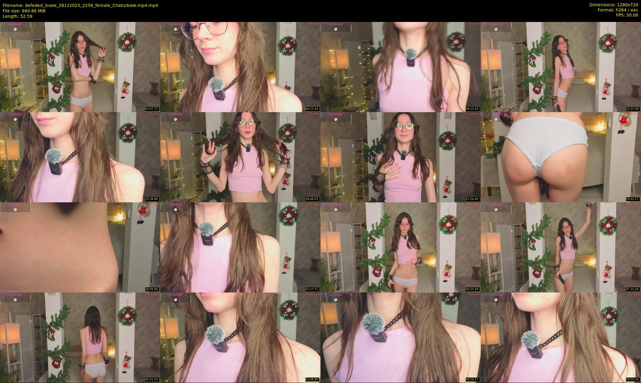 defeded_lovee — 53 minute Chaturbate female cam show recording, 720p, Dec 28, 2025