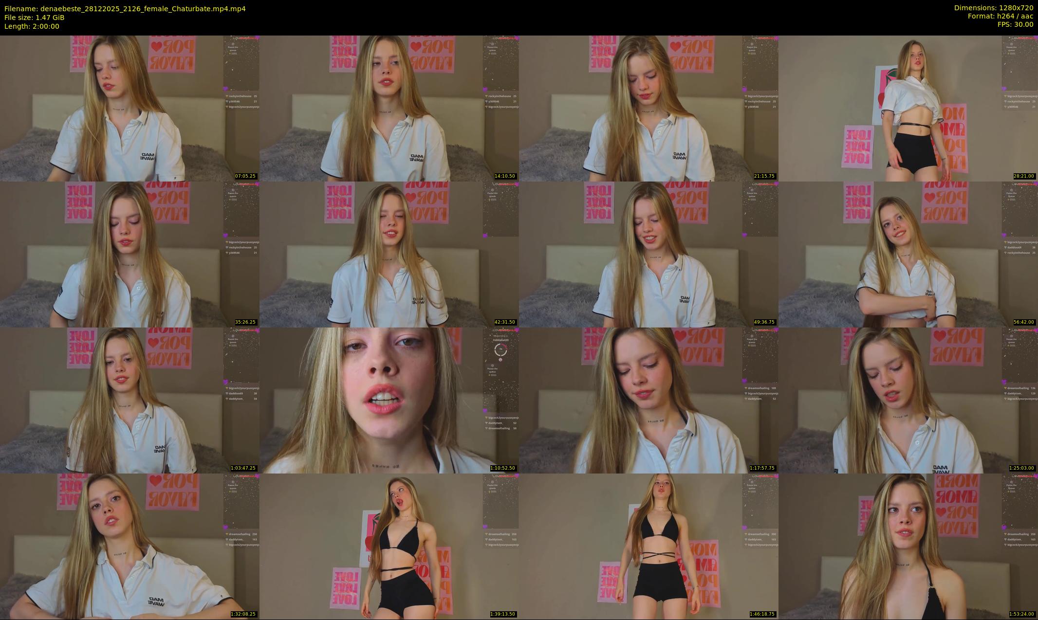 denaebeste — 120 minute Chaturbate female cam show recording, 720p, Dec 28, 2025