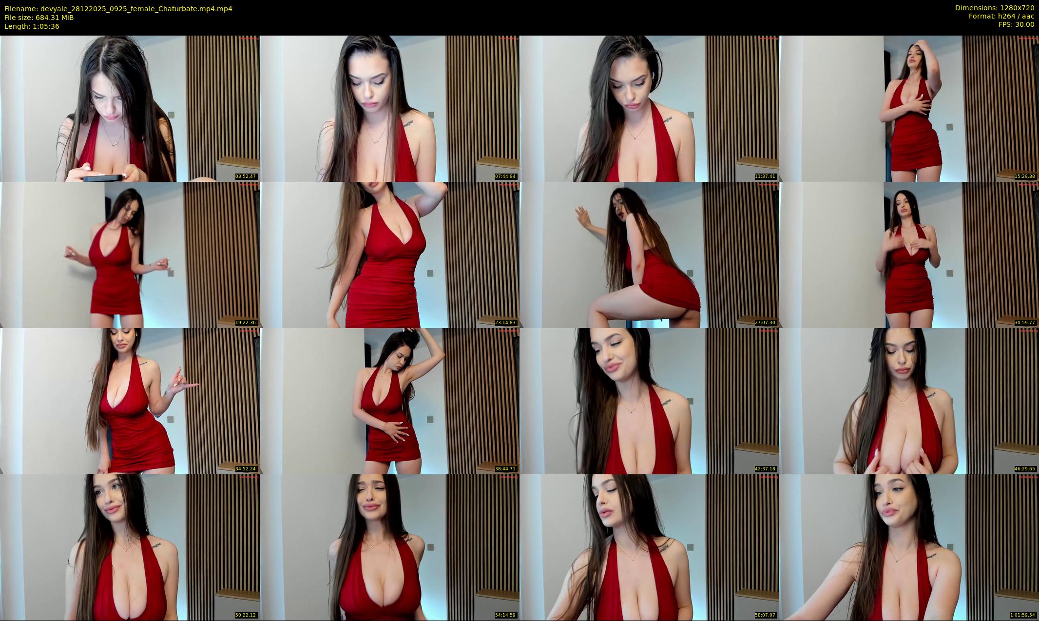 devyale — 66 minute Chaturbate female cam show recording, 720p, Dec 28, 2025