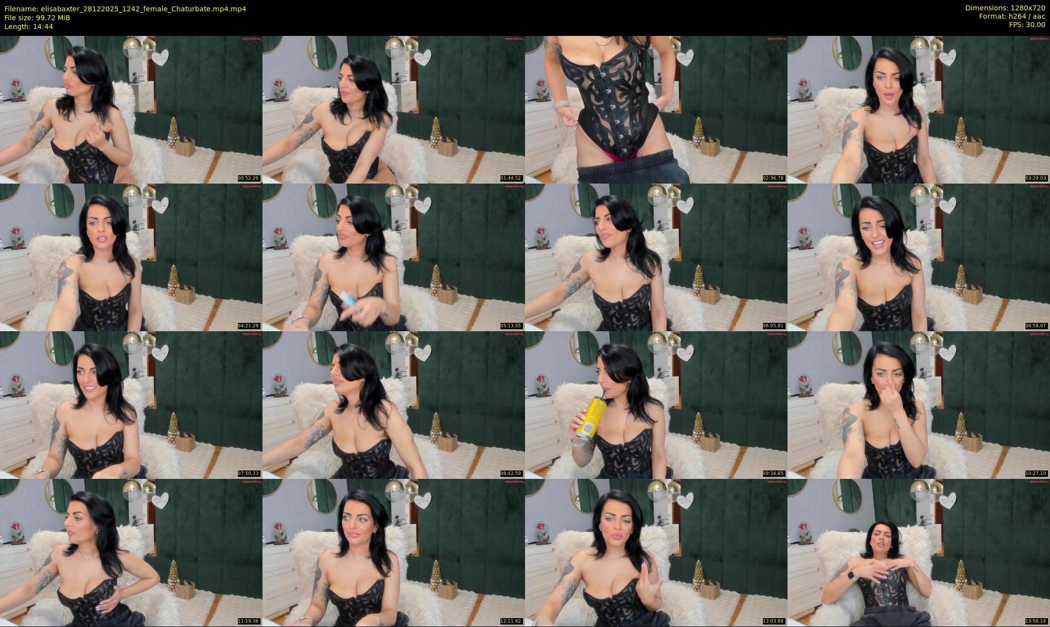 elisabaxter — 15 minute Chaturbate female cam show recording, 720p, Dec 28, 2025