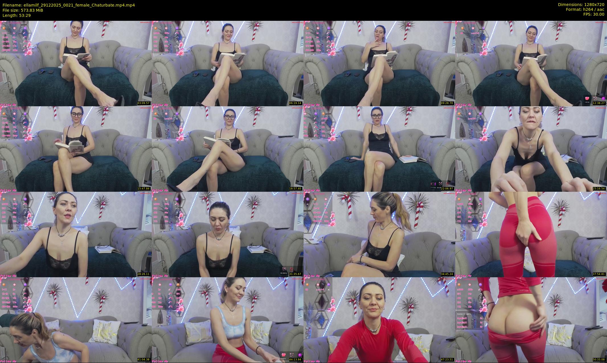 ellamilf — 54 minute Chaturbate female cam show recording, 720p, Dec 29, 2025