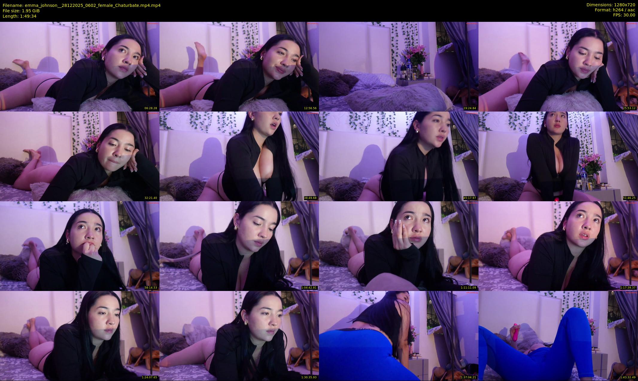 emma_johnson_ — 110 minute Chaturbate female cam show recording, 720p, Dec 28, 2025