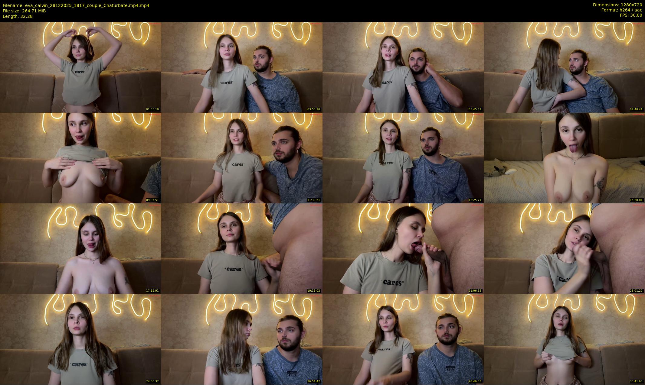 eva_calvin — 33 minute Chaturbate couple cam show recording, 720p, Dec 28, 2025