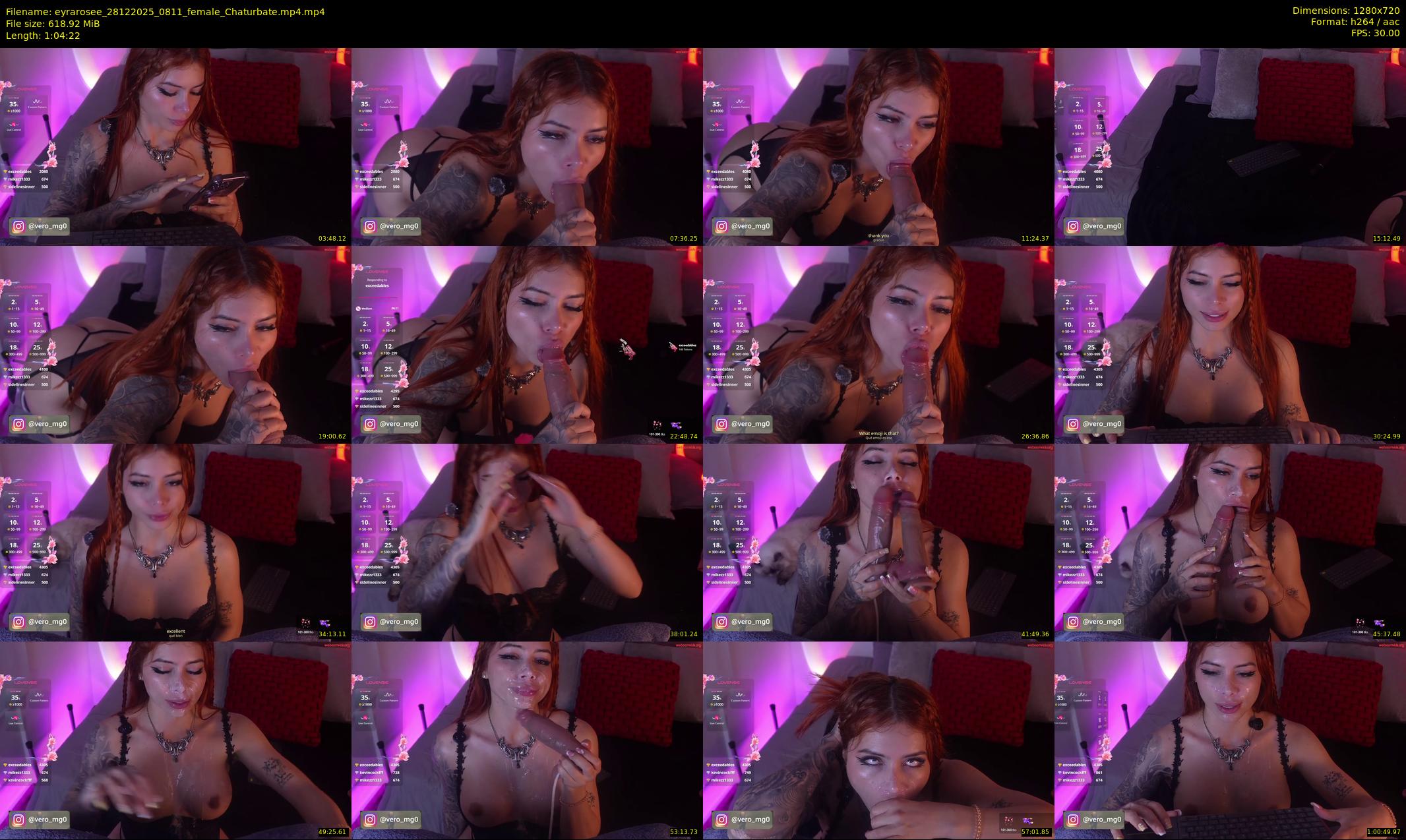eyrarosee — 65 minute Chaturbate female cam show recording, 720p, Dec 28, 2025