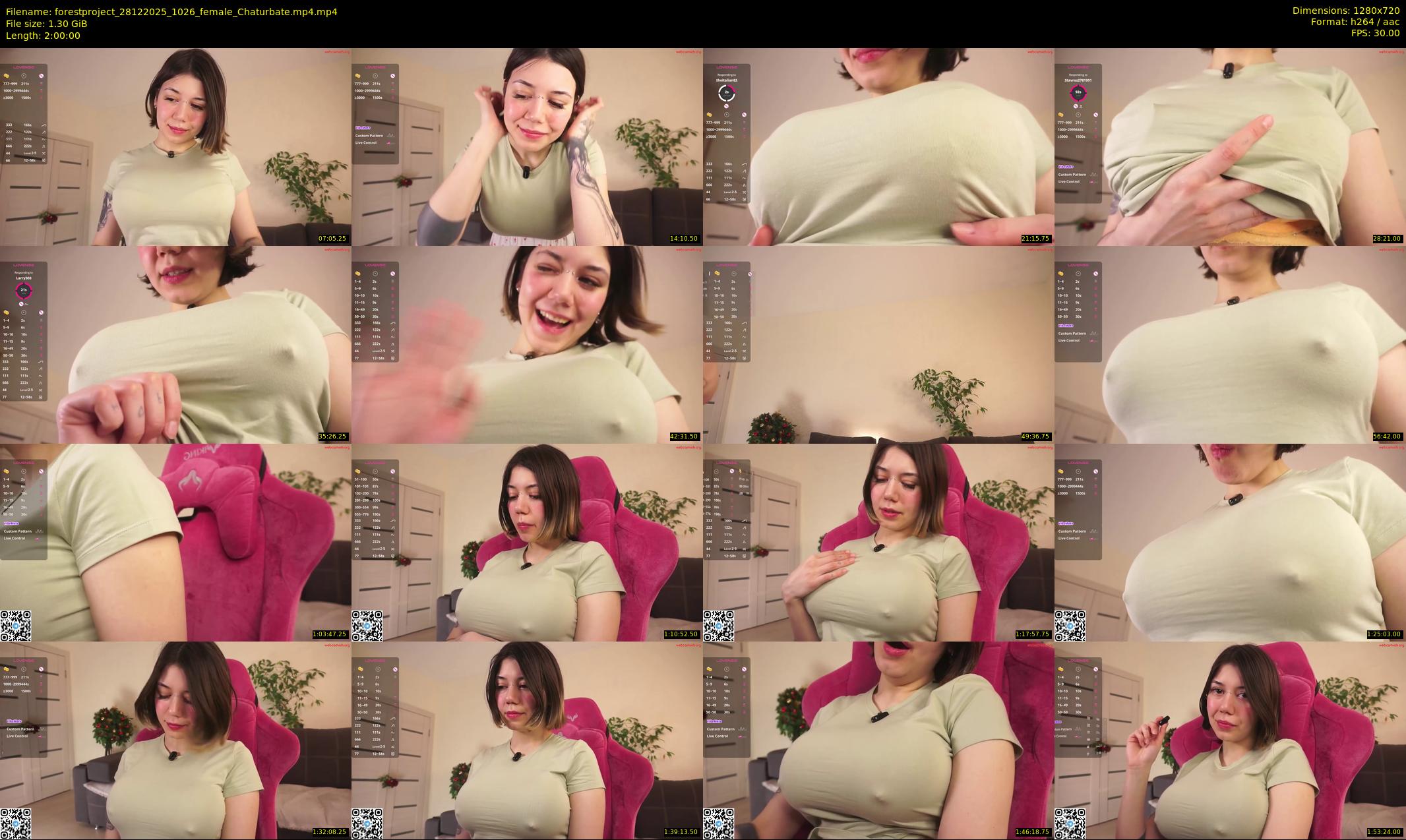 forestproject — 120 minute Chaturbate female cam show recording, 720p, Dec 28, 2025