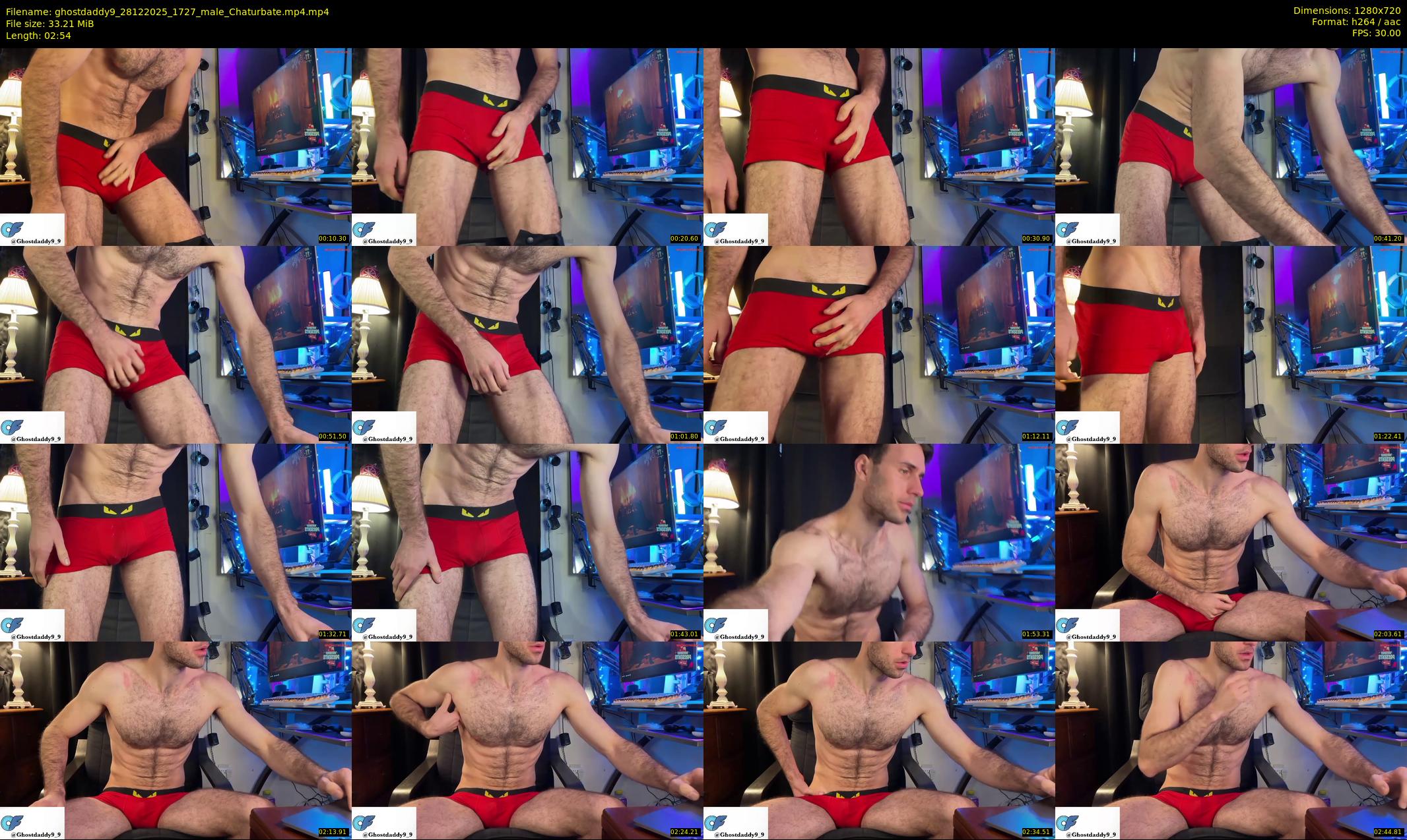 ghostdaddy9 — 3 minute Chaturbate male cam show recording, 720p, Dec 28, 2025