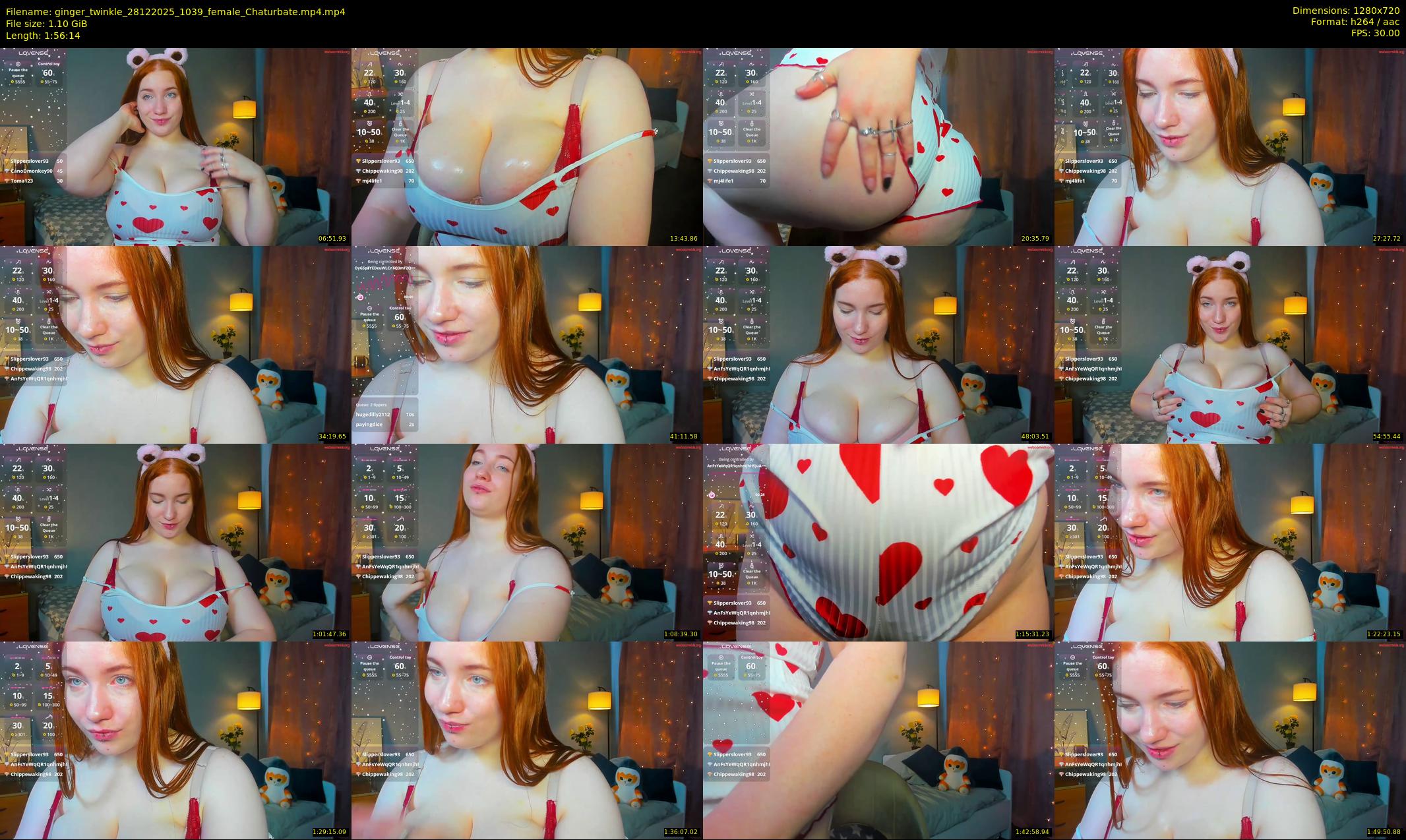 ginger_twinkle — 117 minute Chaturbate female cam show recording, 720p, Dec 28, 2025