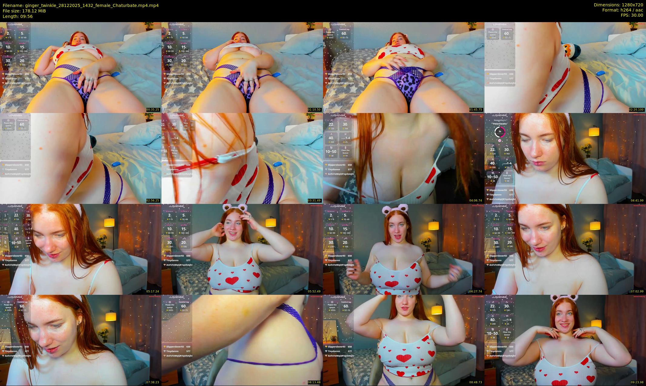 ginger_twinkle — 10 minute Chaturbate female cam show recording, 720p, Dec 28, 2025