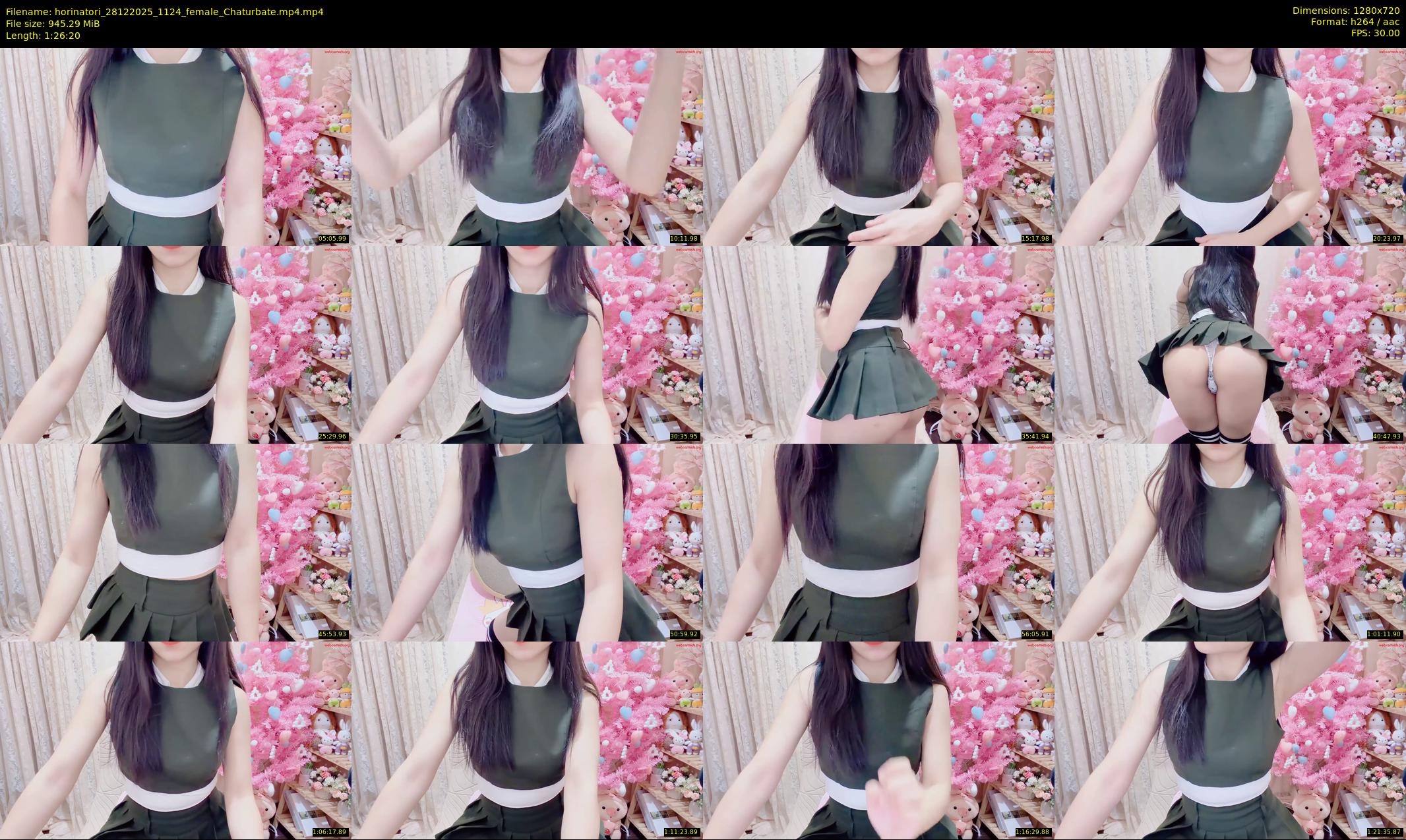 horinatori — 87 minute Chaturbate female cam show recording, 720p, Dec 28, 2025