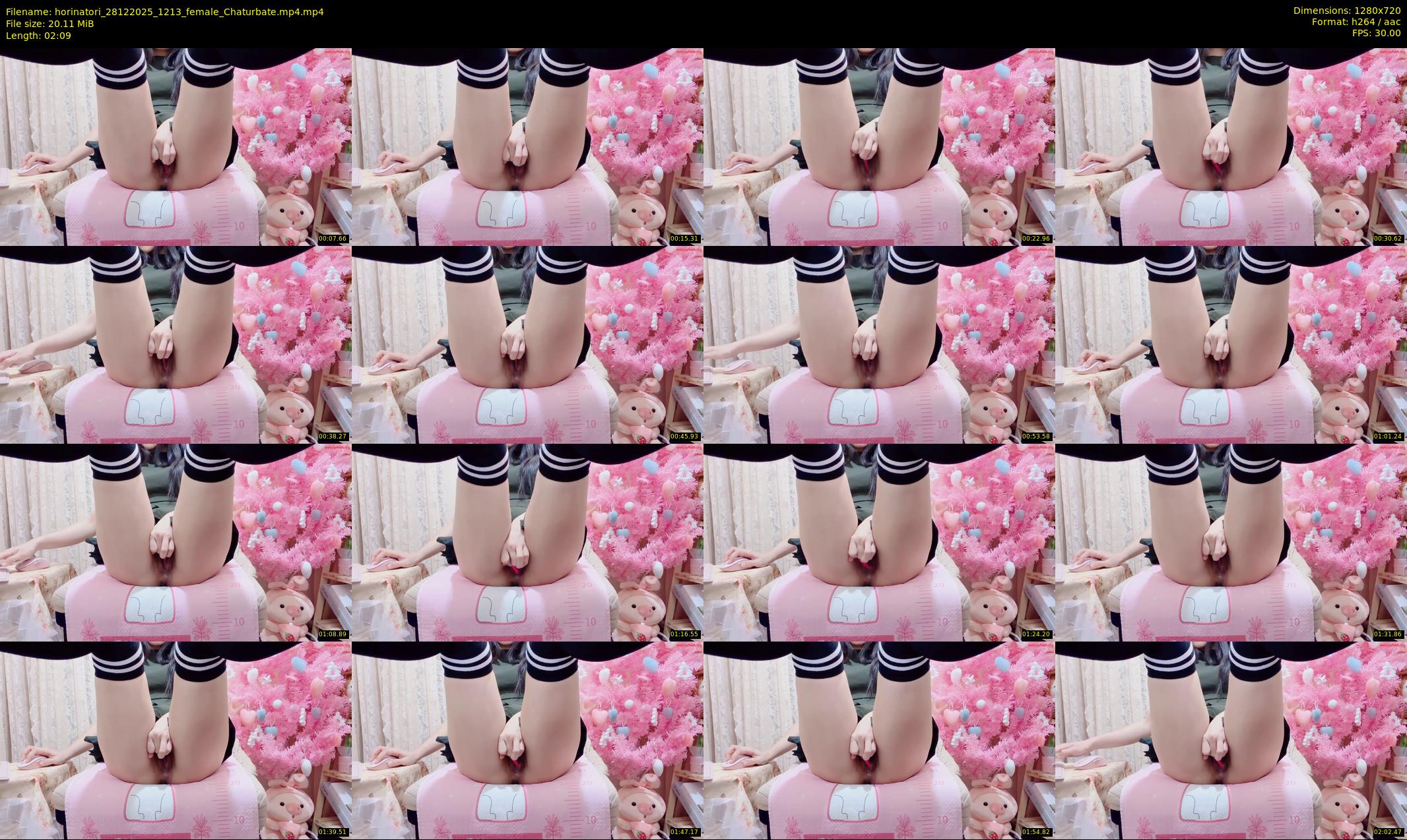 horinatori — 3 minute Chaturbate female cam show recording, 720p, Dec 28, 2025