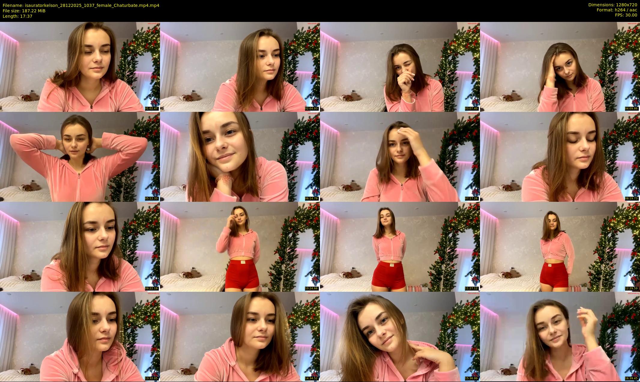 isauratorkelson — 18 minute Chaturbate female cam show recording, 720p, Dec 28, 2025