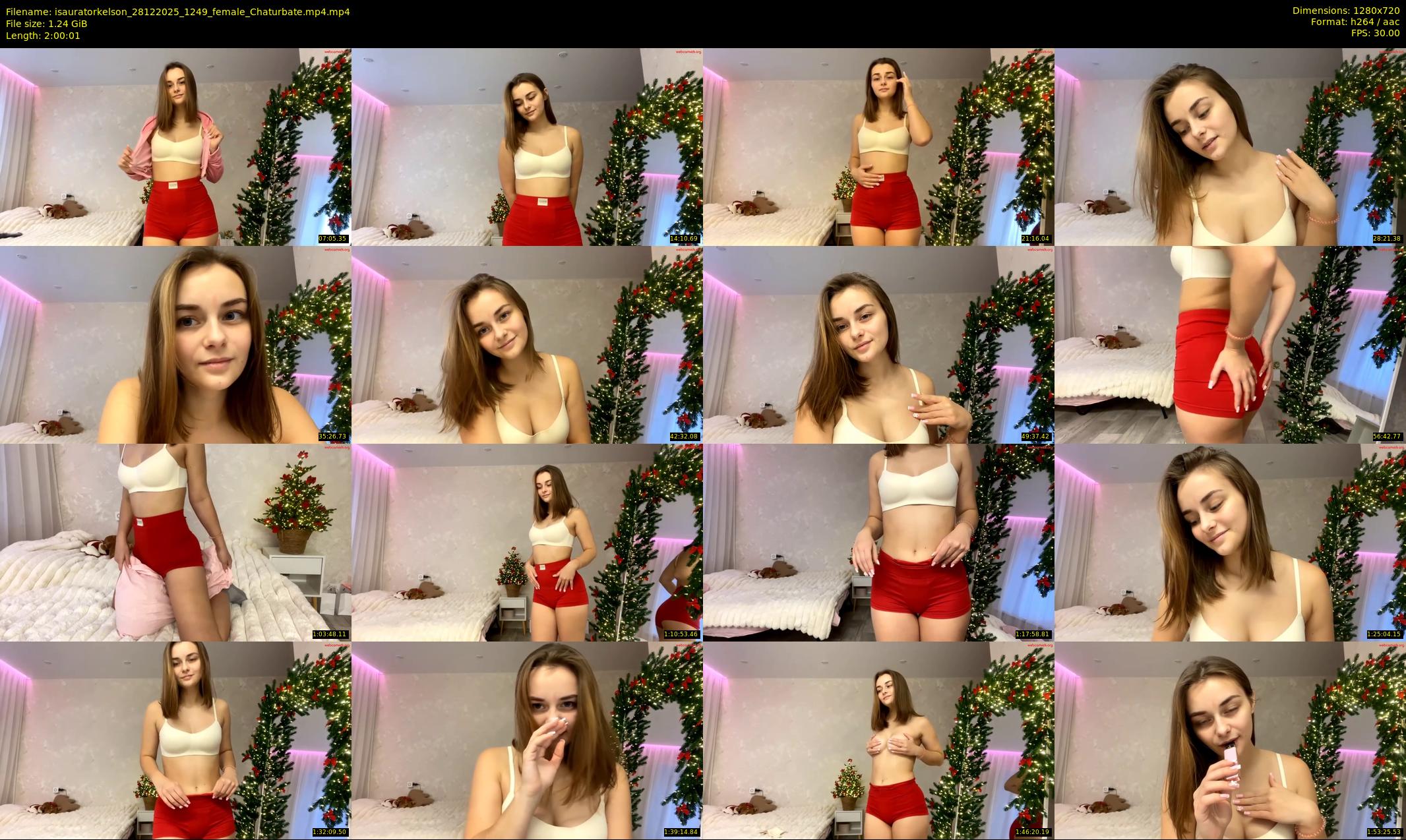 isauratorkelson — 121 minute Chaturbate female cam show recording, 720p, Dec 28, 2025