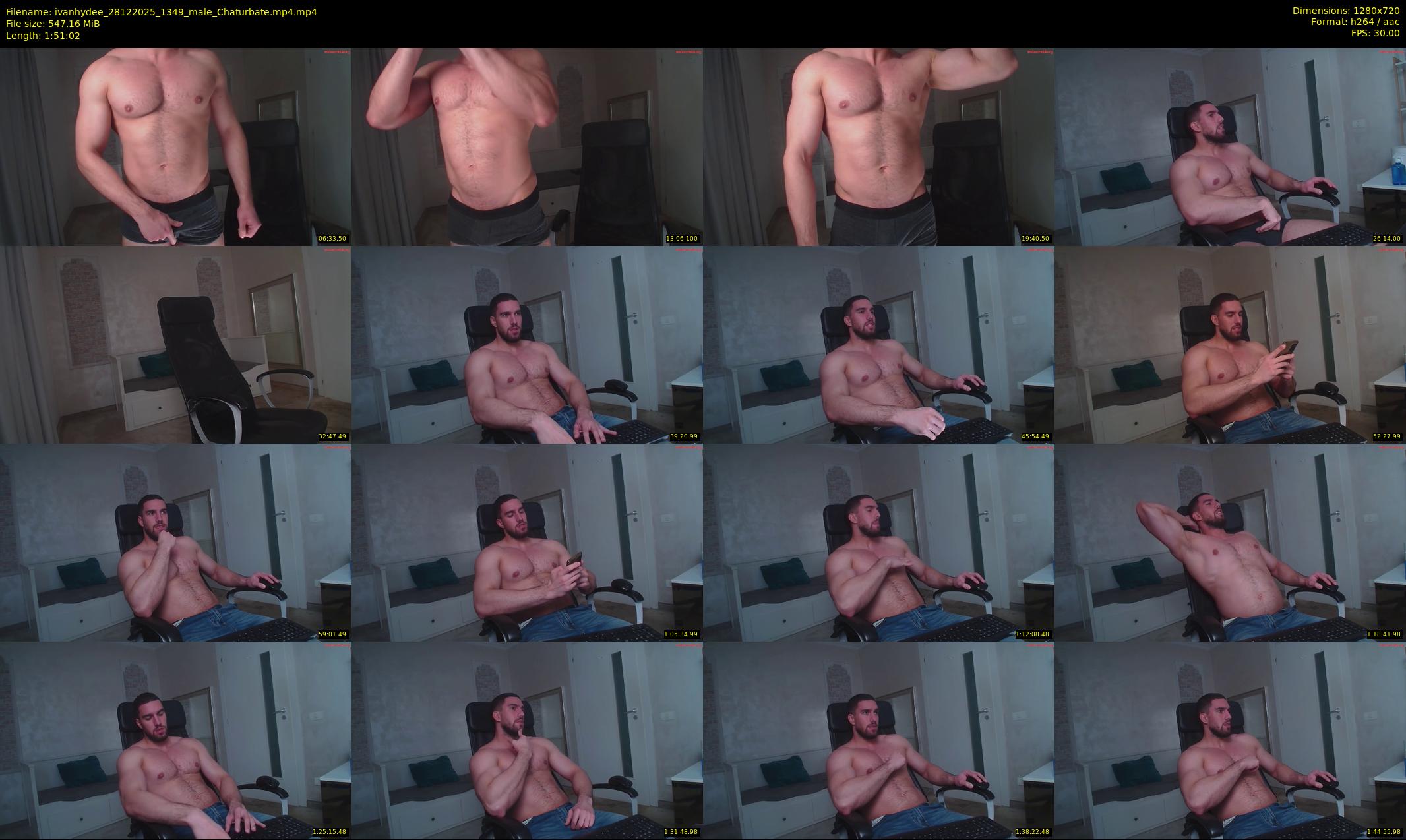 ivanhydee — 112 minute Chaturbate male cam show recording, 720p, Dec 28, 2025