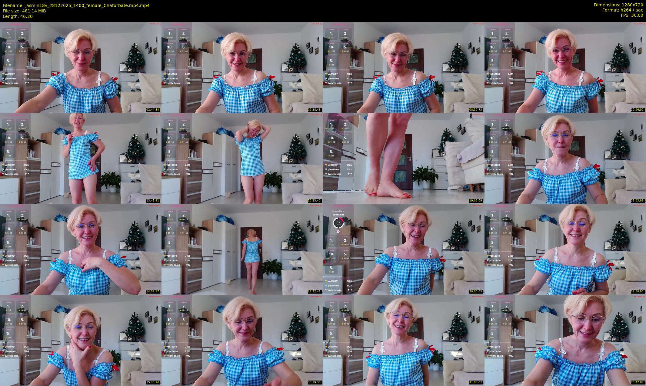 jasmin18v — 47 minute Chaturbate female cam show recording, 720p, Dec 28, 2025
