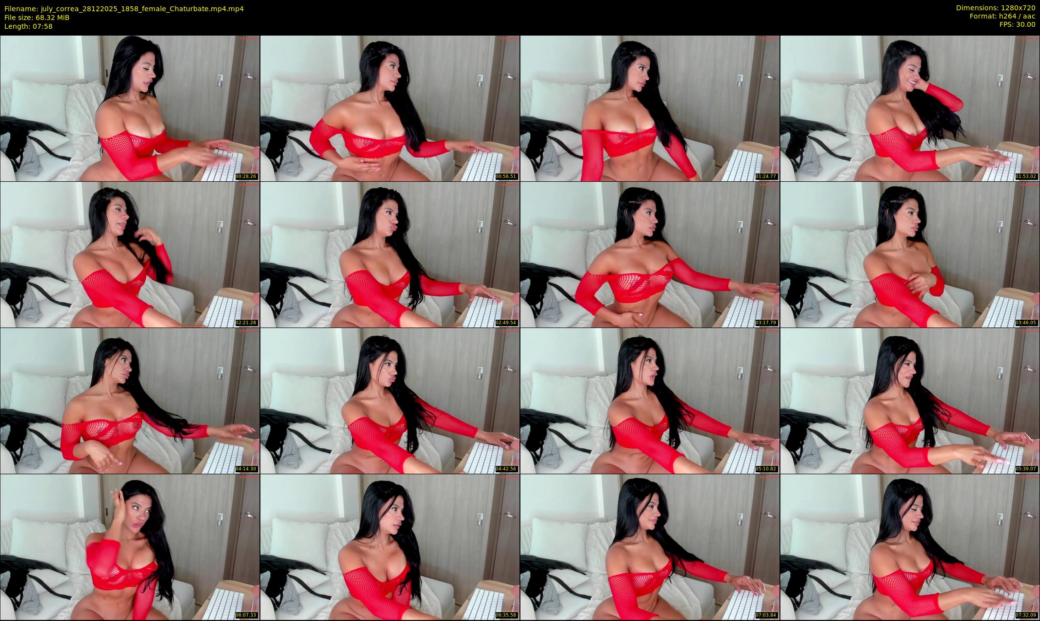 july_correa — 8 minute Chaturbate female cam show recording, 720p, Dec 28, 2025