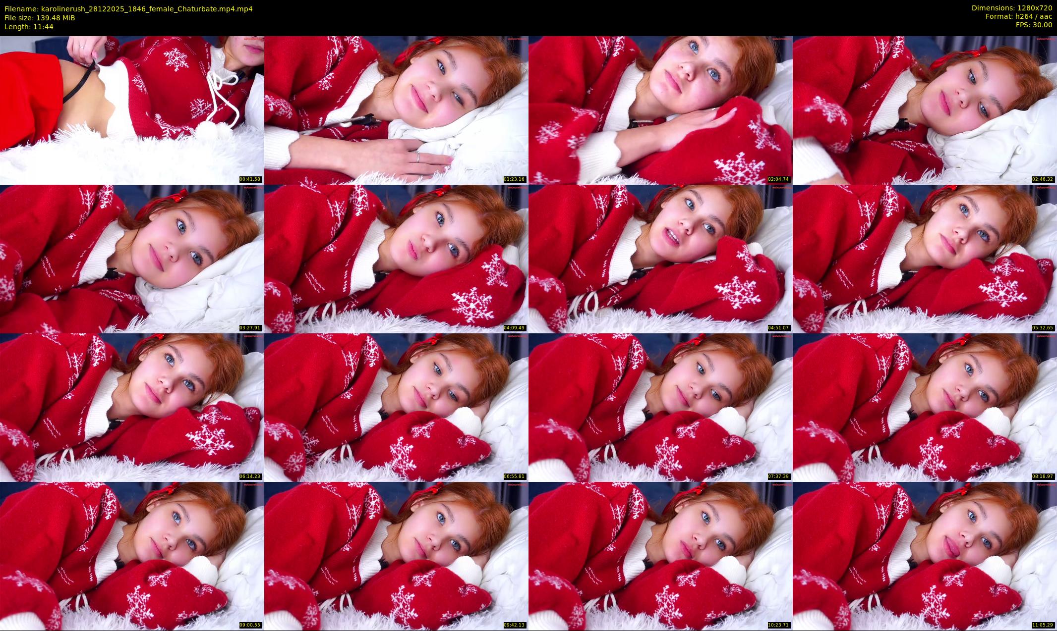 karolinerush — 12 minute Chaturbate female cam show recording, 720p, Dec 28, 2025