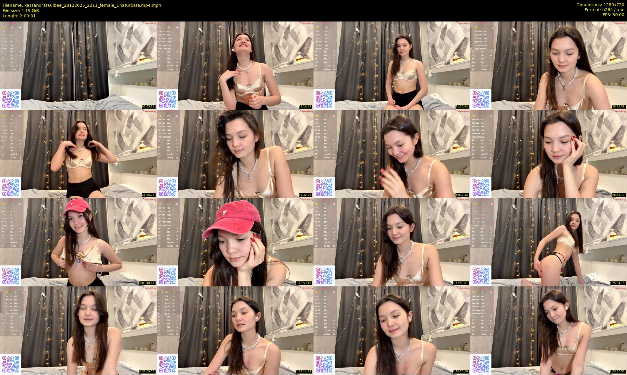 kassandrataulbee — 121 minute Chaturbate female cam show recording, 720p, Dec 28, 2025