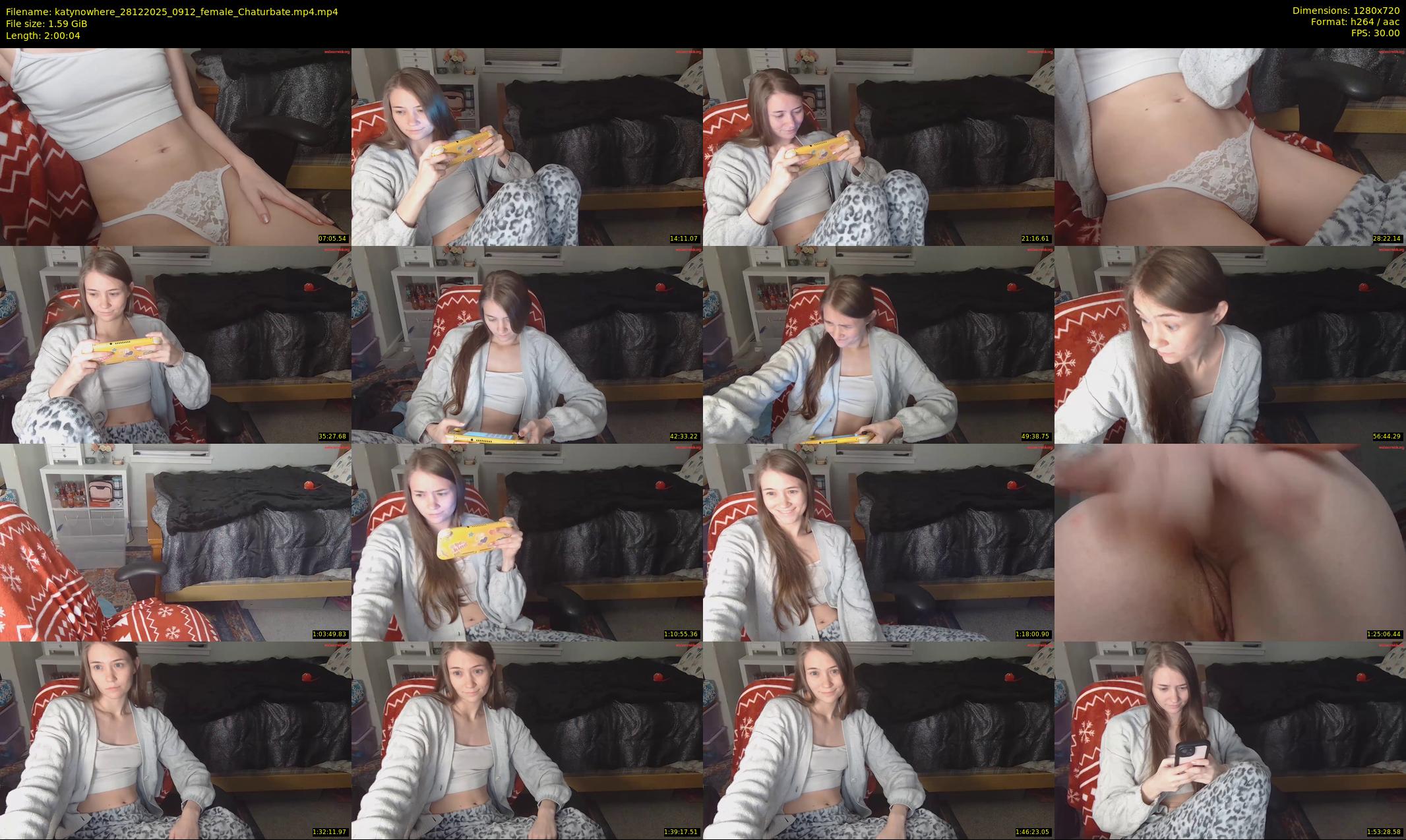 katynowhere — 121 minute Chaturbate female cam show recording, 720p, Dec 28, 2025