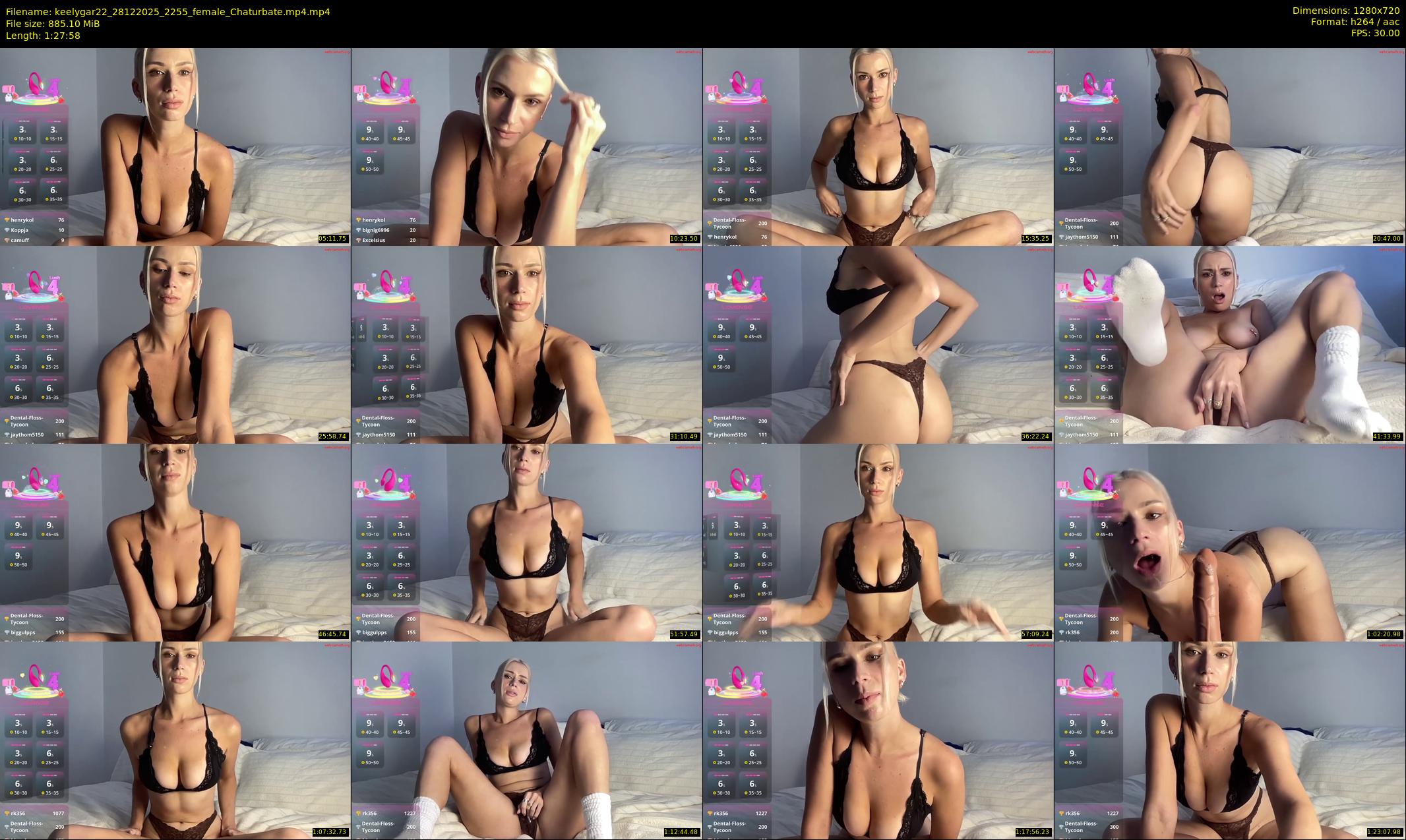 keelygar22 — 88 minute Chaturbate female cam show recording, 720p, Dec 28, 2025