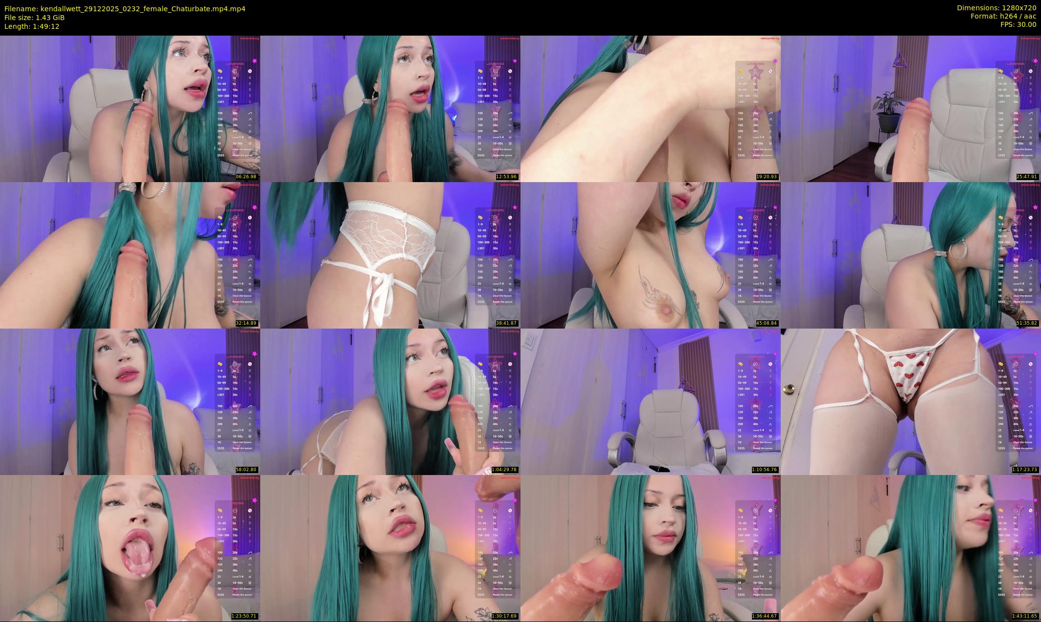 kendallwett — 110 minute Chaturbate female cam show recording, 720p, Dec 29, 2025