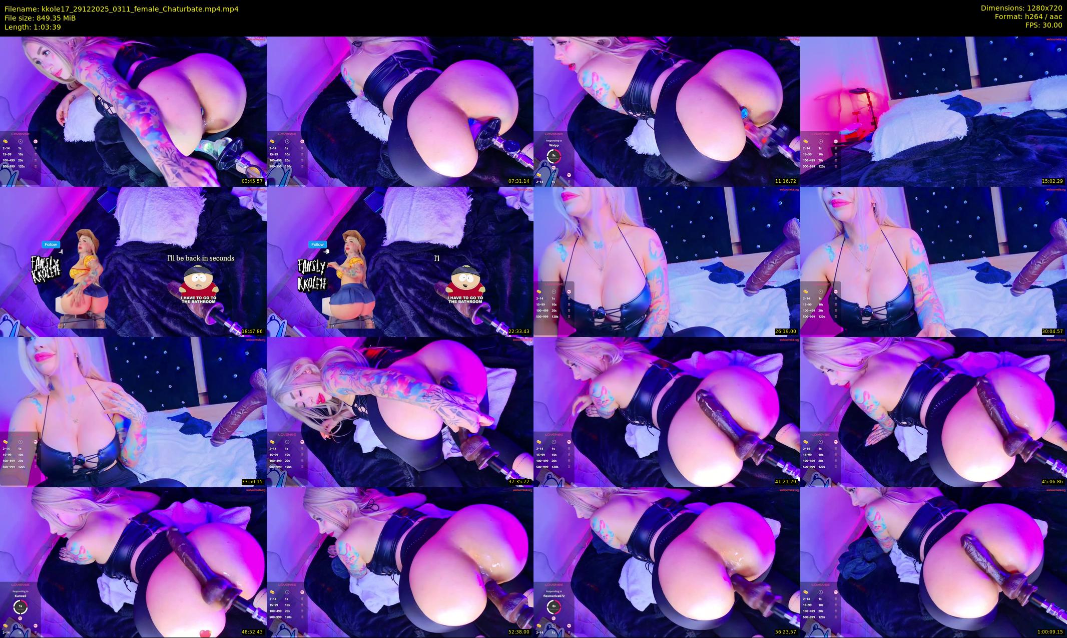 kkole17 — 64 minute Chaturbate female cam show recording, 720p, Dec 29, 2025