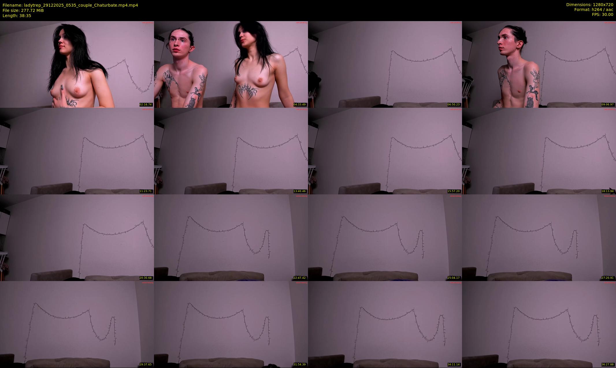 ladytrep — 39 minute Chaturbate couple cam show recording, 720p, Dec 29, 2025