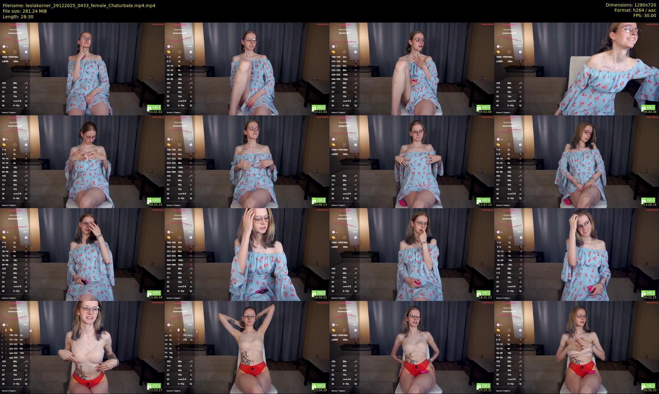 leolakorner — 29 minute Chaturbate female cam show recording, 720p, Dec 29, 2025