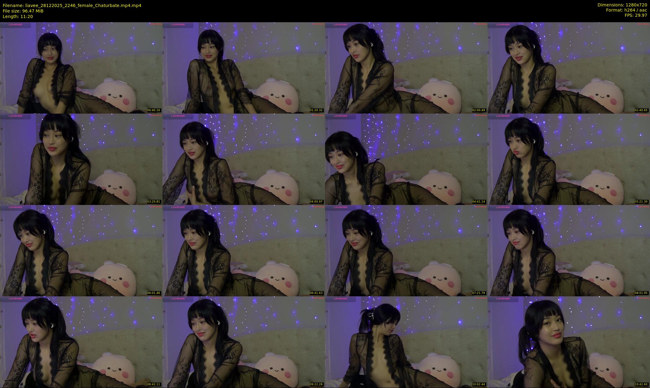 liavee — 12 minute Chaturbate female cam show recording, 720p, Dec 28, 2025