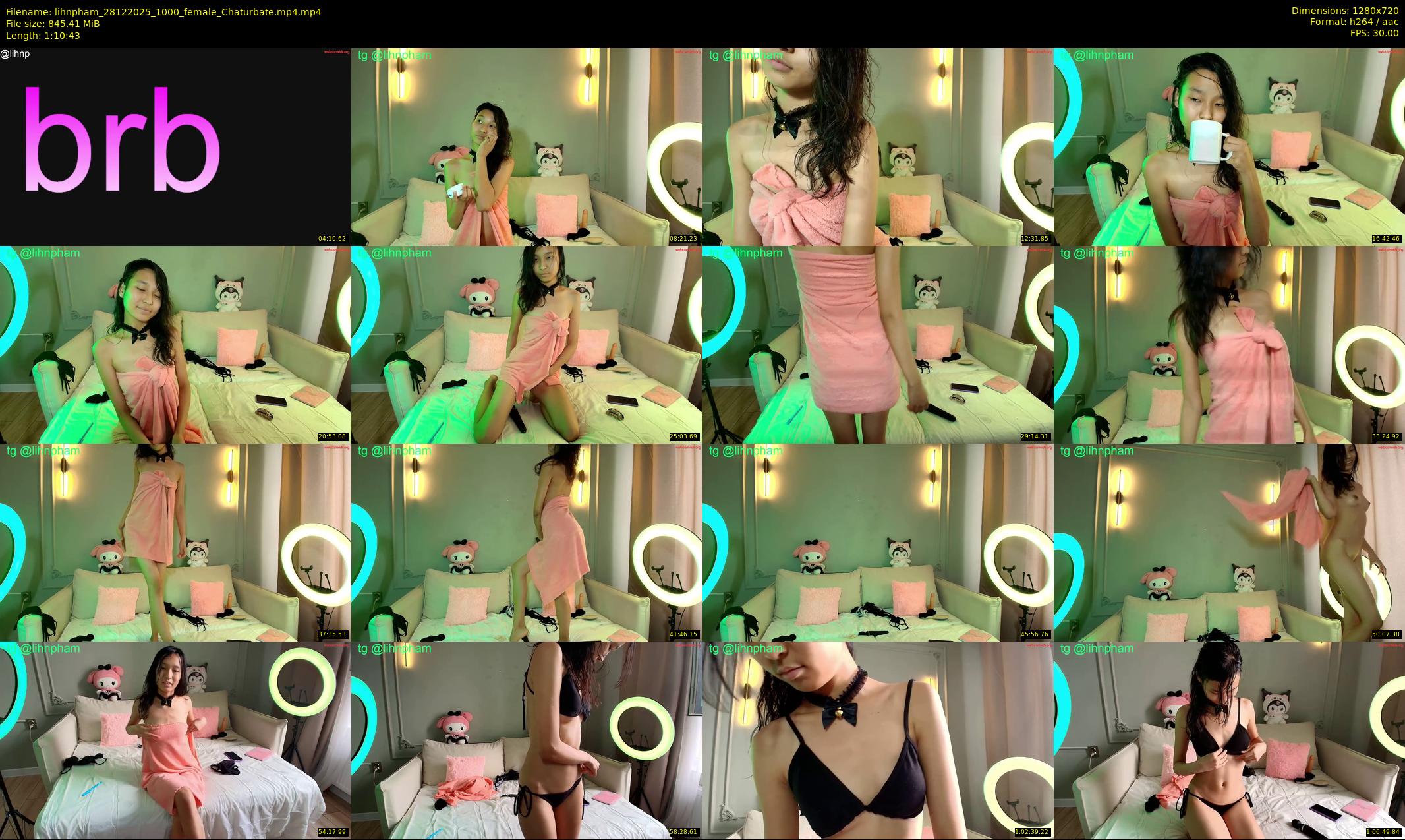 lihnpham — 71 minute Chaturbate female cam show recording, 720p, Dec 28, 2025