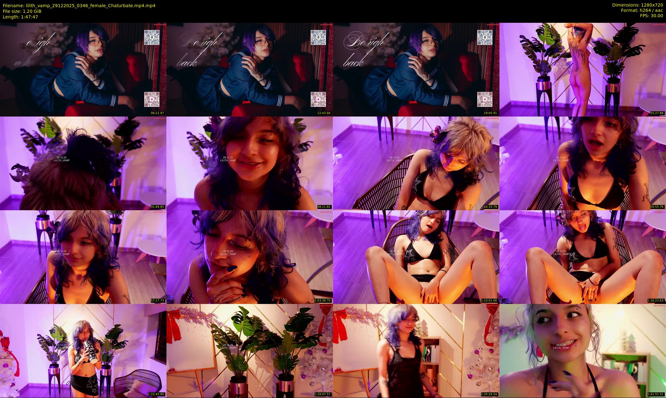 lilith_vamp — 108 minute Chaturbate female cam show recording, 720p, Dec 29, 2025
