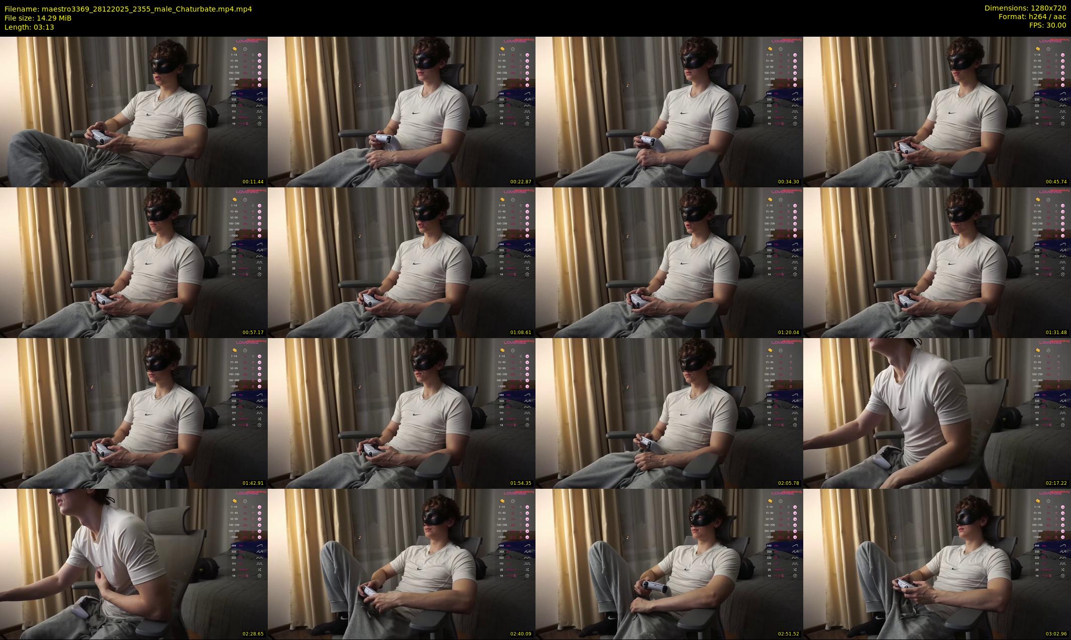 maestro3369 — 4 minute Chaturbate male cam show recording, 720p, Dec 28, 2025