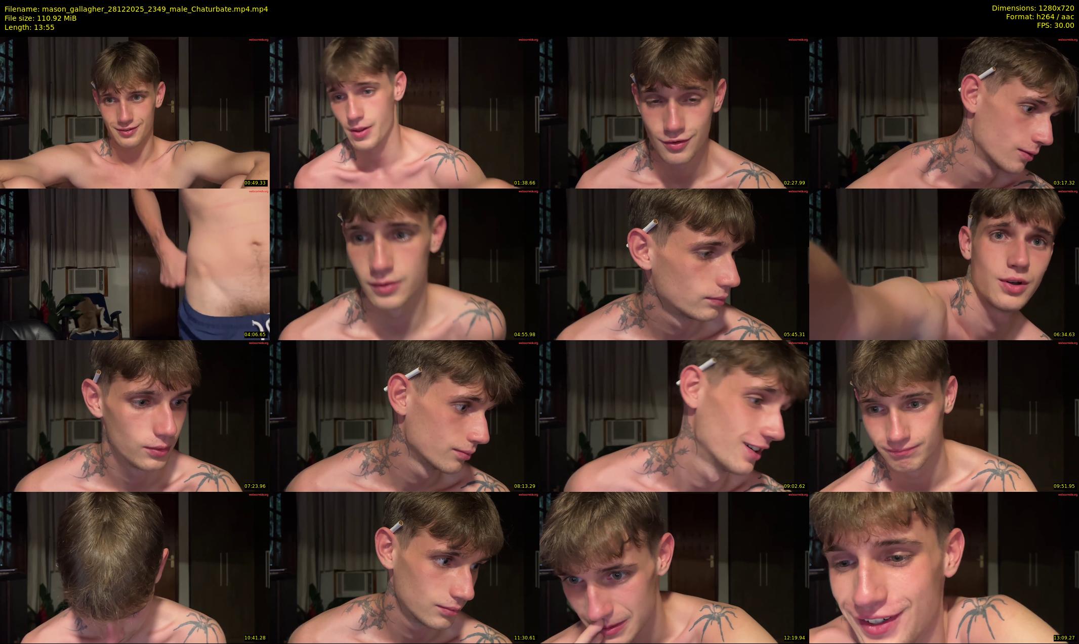 mason_gallagher — 14 minute Chaturbate male cam show recording, 720p, Dec 28, 2025