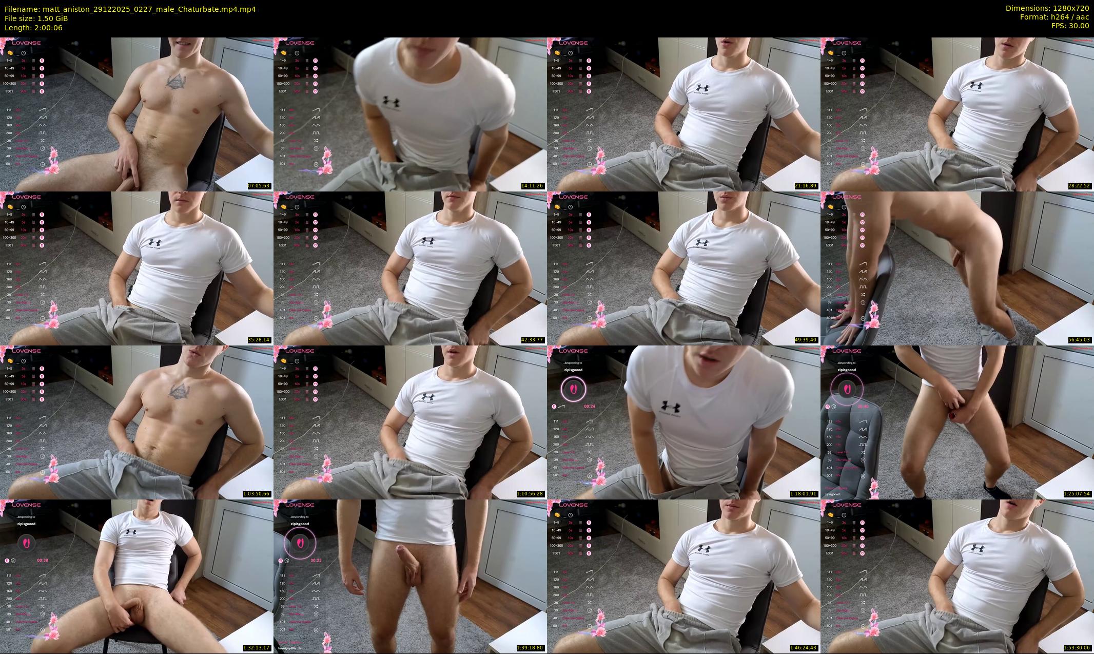 matt_aniston — 121 minute Chaturbate male cam show recording, 720p, Dec 29, 2025