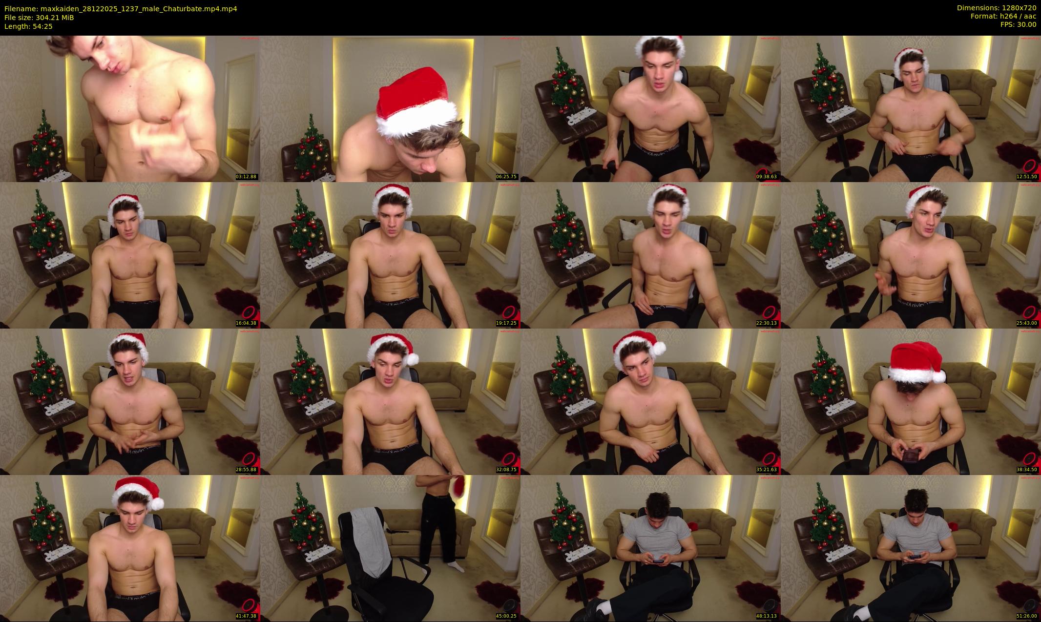 maxkaiden — 55 minute Chaturbate male cam show recording, 720p, Dec 28, 2025