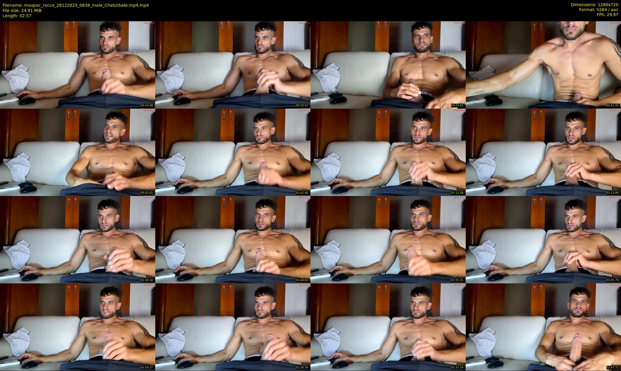 maxpac_rocco — 3 minute Chaturbate male cam show recording, 720p, Dec 28, 2025