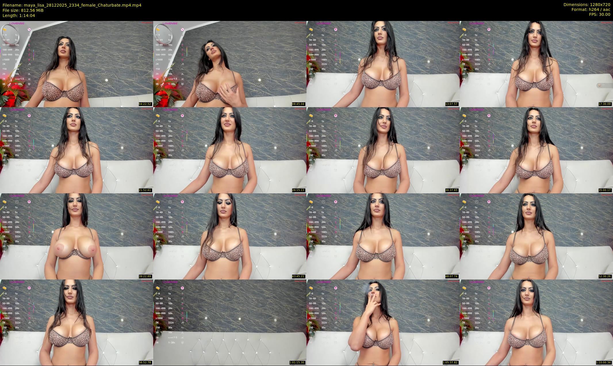 maya_lisa — 75 minute Chaturbate female cam show recording, 720p, Dec 28, 2025