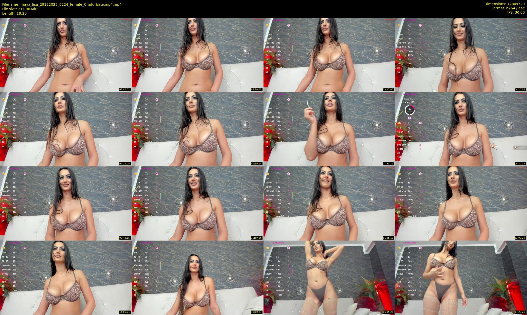 maya_lisa — 19 minute Chaturbate female cam show recording, 720p, Dec 29, 2025