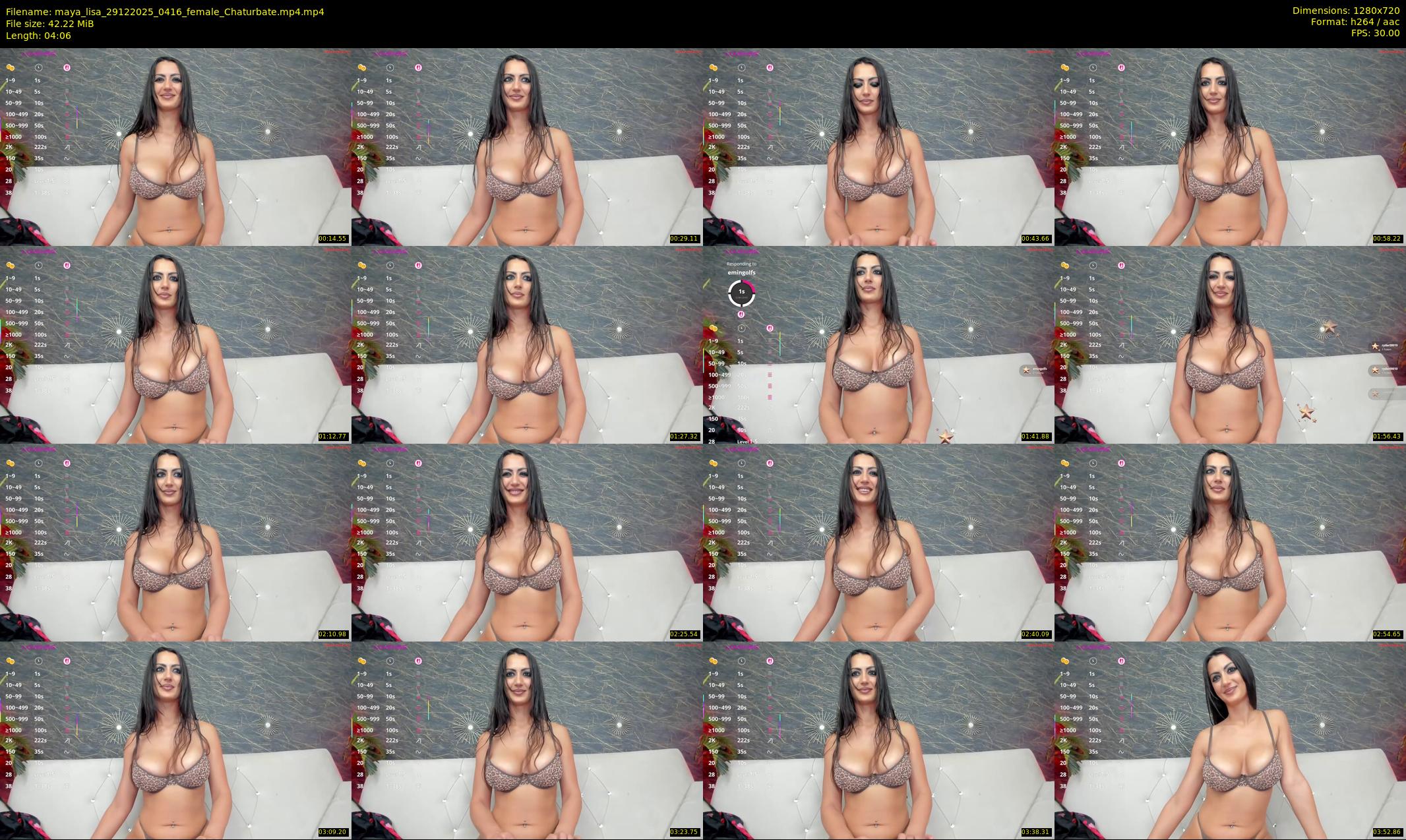 maya_lisa — 5 minute Chaturbate female cam show recording, 720p, Dec 29, 2025