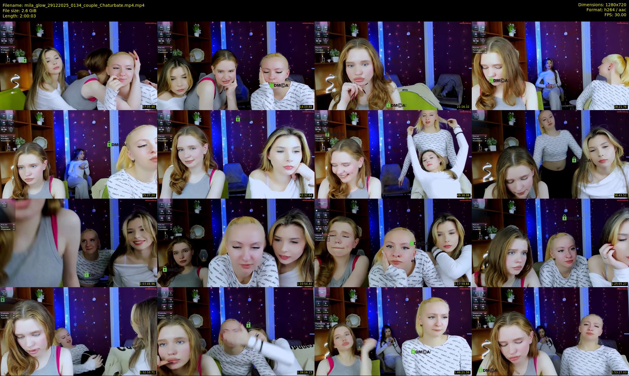 mila_glow — 121 minute Chaturbate female cam show recording, 720p, Dec 29, 2025